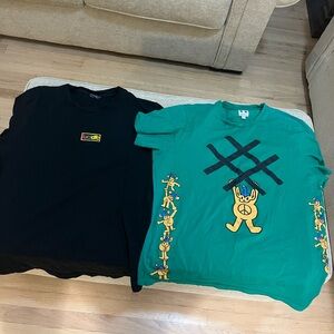 Black and Green Kids Graphic T-Shirts